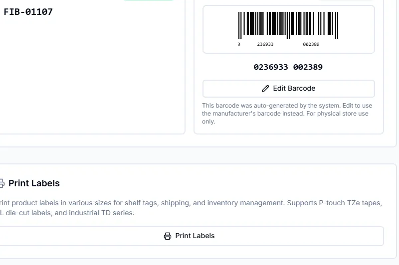 Close-up: Label printing